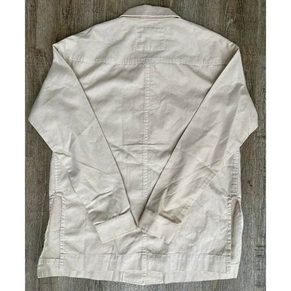 Elizabeth and James Hayden Beige Button Down Shirt Jacket Small - Picture 4 of 7